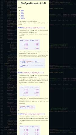Vorschau der mobilen Webseite www.bug-fix.info, Bit-Operationen in AutoIt