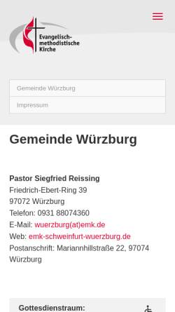 Vorschau der mobilen Webseite www.atlas.emk.de, Evangelisch-medothistische Kirche