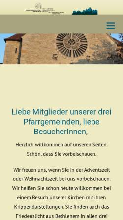 Vorschau der mobilen Webseite pfarreiengemeinschaft-heidingsfeld.de, Katholische Pfarreiengemeinschaft Heidingsfeld