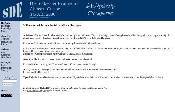 Vorschau von www.xpofpc.de, Überlingen - Jörg-Zürn-Gewerbeschule - Spitze der Evolution (SDE)