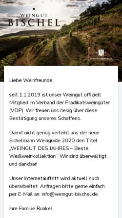 Vorschau der mobilen Webseite www.weingut-bischel.de, Weingut Bischel