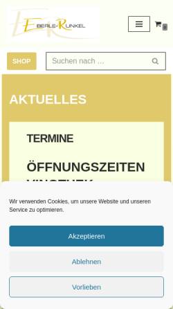 Vorschau der mobilen Webseite weingut-eberle-runkel.de, Weingut Eberle-Runkel