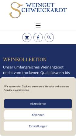 Vorschau der mobilen Webseite www.weingut-schweickardt.de, Weingut Schweickardt