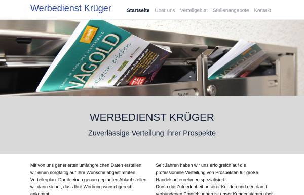 Vorschau von werbedienst-krueger.de, Werbedienst Krüger GmbH