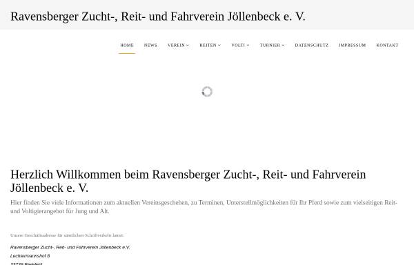 Vorschau von www.reitverein-joellenbeck.de, Ravensberger Zucht-, Reit- und Fahrverein Jöllenbeck e.V.