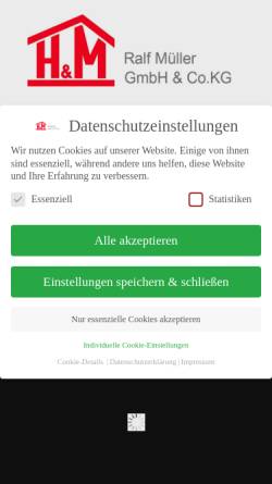 Vorschau der mobilen Webseite www.hausbau-mueller.de, Hausbau Müller