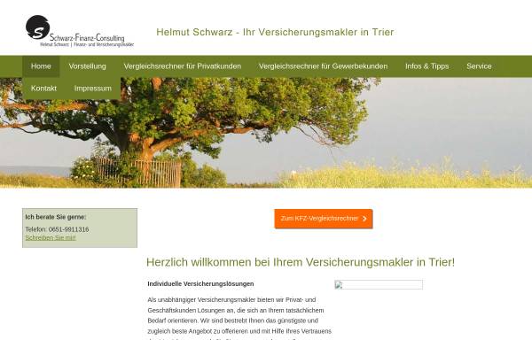 Vorschau von www.versicherungsvergleich-trier.de, Schwarz-Finanz-Consulting