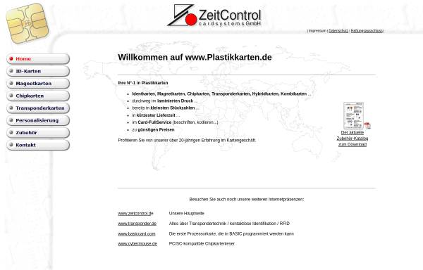 Vorschau von www.plastikkarten.de, ZeitControl cardsystems GmbH