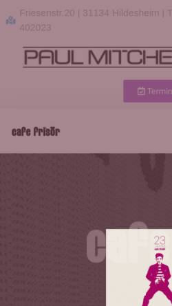 Vorschau der mobilen Webseite cafe-friseur.de, Cafe Frisör