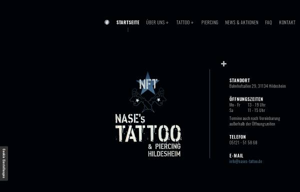 Vorschau von www.nases-tattoo.de, Nases Tattoo and Piercing Studio