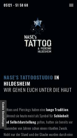 Vorschau der mobilen Webseite www.nases-tattoo.de, Nases Tattoo and Piercing Studio