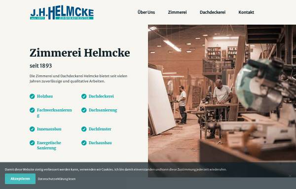 Vorschau von www.zimmereihelmcke.de, J.H. Helmcke