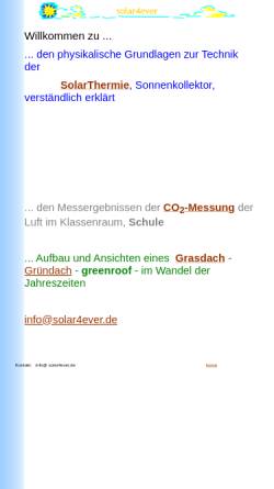 Vorschau der mobilen Webseite www.solar4ever.de, Physik der Solarthermie
