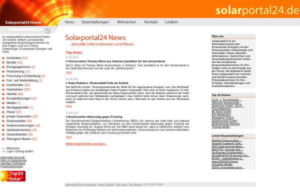 Vorschau von www.solarportal24.de, Solarportal24.de