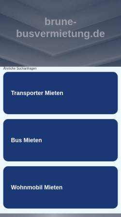 Vorschau der mobilen Webseite www.brune-busvermietung.de, Brune Busreisen
