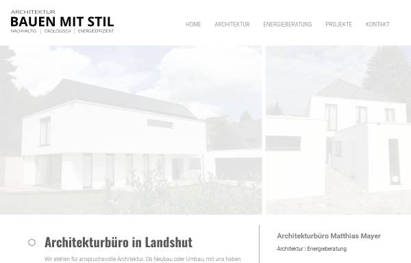 Vorschau von www.bauen-mit-stil.de, Architekturbüro Matthias Mayer