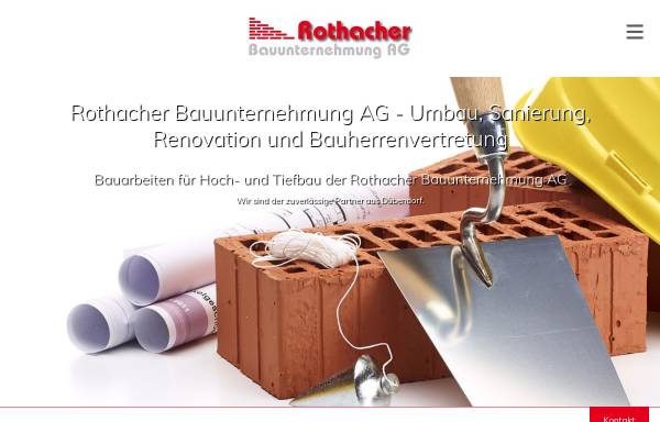 Vorschau von www.rothacherbau.ch, Rothacher Bauunternehmung