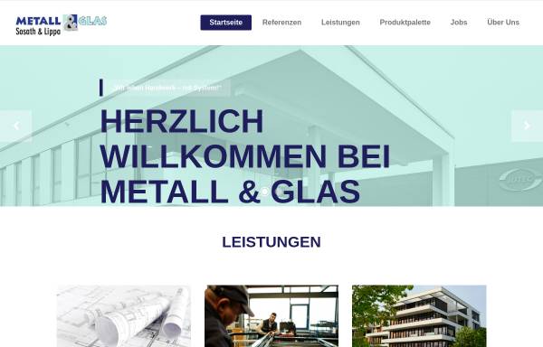 Vorschau von www.metall-glas.de, Metall & Glas - Sosath & Lippa GmbH