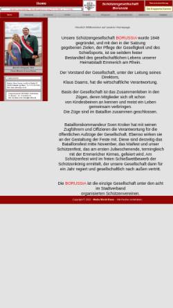 Vorschau der mobilen Webseite schuetzengesellschaft-borussia.de, Schützengesellschaft Borussia e.V.