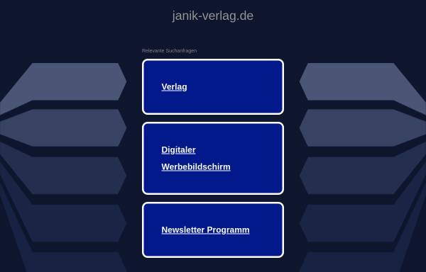 Vorschau von www.janik-verlag.de, Günter Janik GmbH