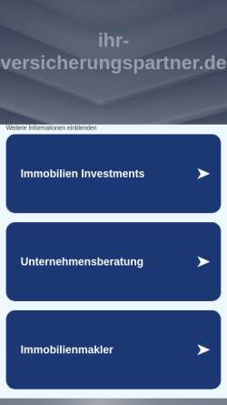 Vorschau der mobilen Webseite www.acv.onlinehome.de, ACV Versicherungsbüro Tübingen, Alexander Cansier
