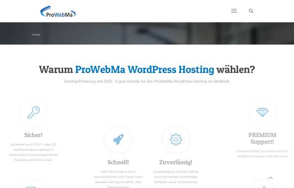 Vorschau von www.prowebma.de, ProWebMa Hosting GbR und ProWebMa Software & Design
