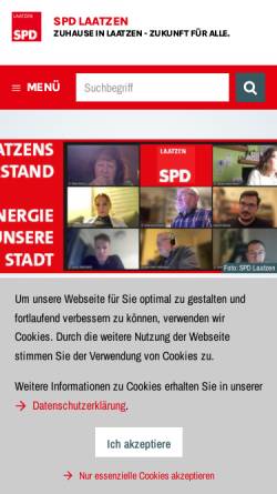 Vorschau der mobilen Webseite spd-laatzen.de, SPD Laatzen