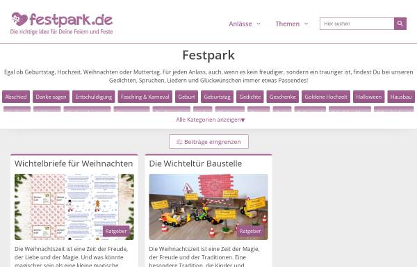 Vorschau von www.festpark.de, Festpark.de