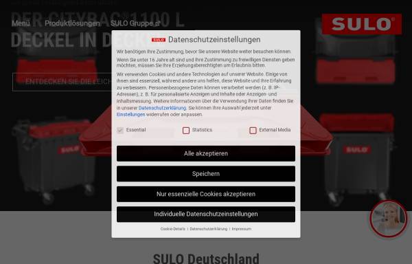 Vorschau von www.sulo.com, Sulo Verwaltung und Technik GmbH