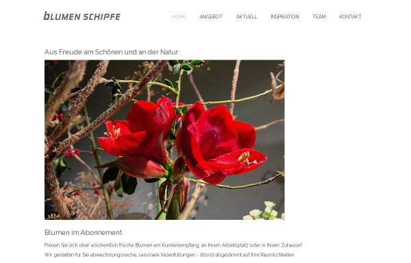 Vorschau von www.blumenschipfe.ch, Blumen Schipfe