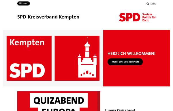 Vorschau von spd-kempten.de, SPD-Kreisverband Kempten im Allgäu