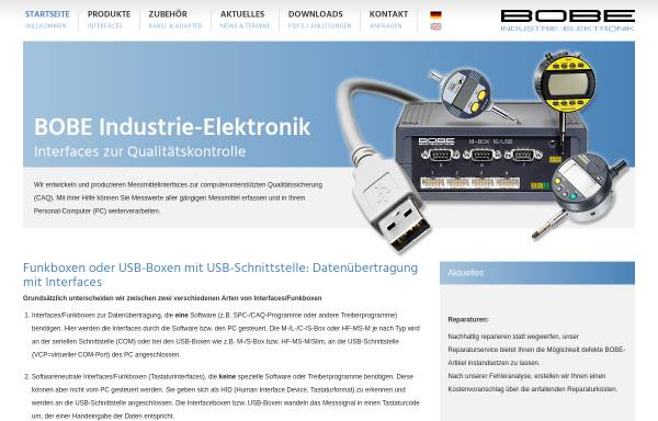 Vorschau von www.bobe-industrie-elektronik.de, Bobe Industrie-Elektronik