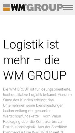 Vorschau der mobilen Webseite www.wm-group.de, WM-Holding GmbH & Co.