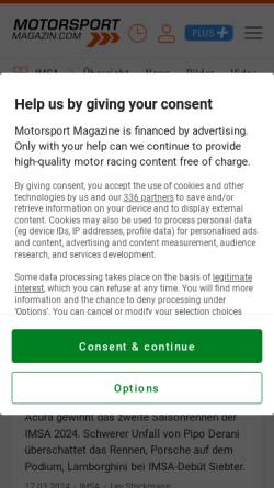 Vorschau der mobilen Webseite www.americanlemans.de, American Le Mans Series