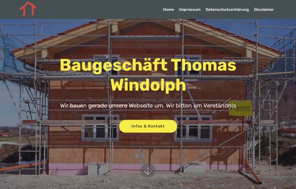 Vorschau von www.windolph-bau.de, Baugeschäft Thomas Windolph