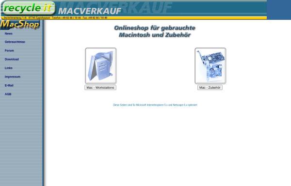 Vorschau von www.gebraucht-macs.de, recycle it GmbH