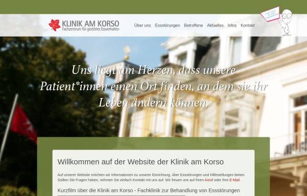 Vorschau von www.klinik-am-korso.de, Klinik am Korso gGmbH