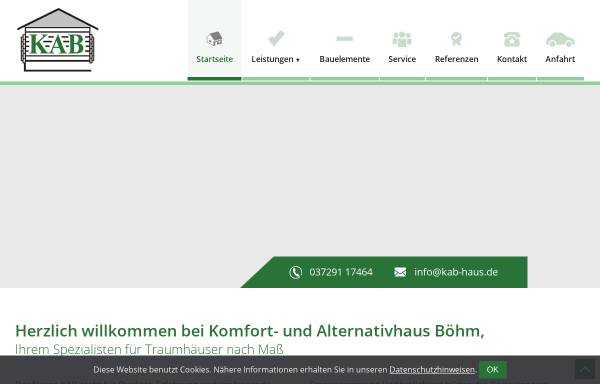 KAB - Komfort- und Alternativhaus Vertriebsgesellschaft Dieter Böhm mbH