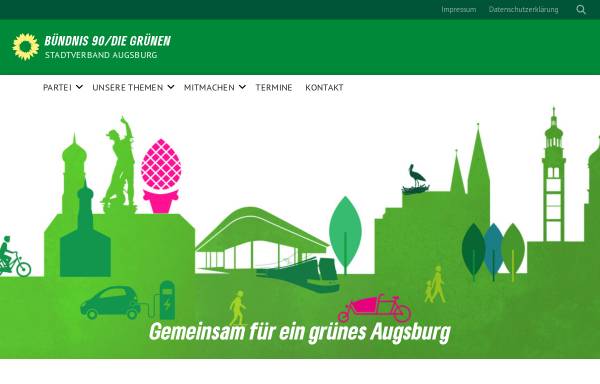 Vorschau von www.gruene-augsburg.de, Bündnis 90/Die Grünen Augsburg