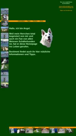 Vorschau der mobilen Webseite www.weisseschaeferhunde.com, Weisse Schäferhunde