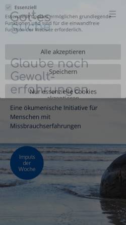 Vorschau der mobilen Webseite www.gottes-suche.de, Gewaltüberlebende Christinnen
