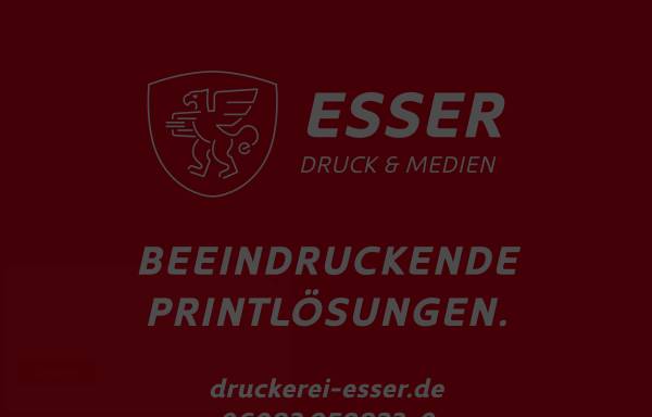 Vorschau von www.druckerei-esser.de, Druckerei+Verlag Esser