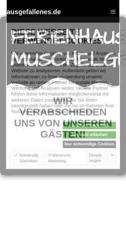 Vorschau der mobilen Webseite www.ausgefallenes.de, Ferienhaus Knusperhäuschen, Familie Matuschek
