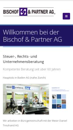 Vorschau der mobilen Webseite www.bischofag.ch, Bischof & Partner AG, Oberrohrdorf