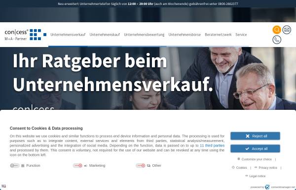 Concess GmbH Unternehmensvermittlung
