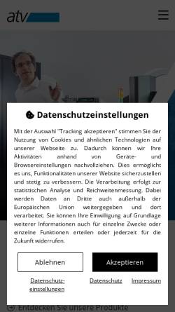 Vorschau der mobilen Webseite www.atvoigt.de, Automatisierungstechnik Voigt GmbH