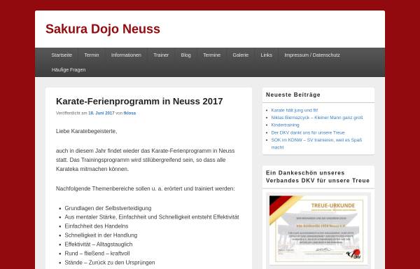 Vorschau von www.sakura-dojo-neuss.de, KSK Konkordia Neuss
