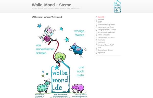 Vorschau von wollemond.de, Wolle, Mond + Sterne, Susanne Hecht