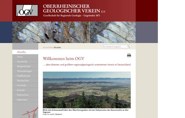 Vorschau von www.ogv-online.de, OGV - Oberrheinischer Geologischer Verein