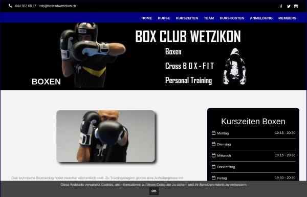 Vorschau von www.boxclubwetzikon.ch, Box Club Wetzikon